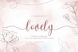 Download calligraphy fonts, fancy, decorative, sans/serif and more. Lovely Calligraphy Font Upfonts
