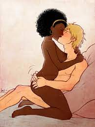 Black female and white male porn