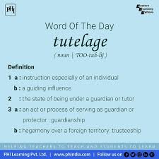Word Of The Day Tutelage In 2020 Word Of The Day Words Social Media Marketing