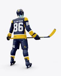 Download Men S Full Ice Hockey Kit With Stick Psd Mockup Hero Back Shottemplate Design Mockup Free Clothing Mockup Shirt Mockup