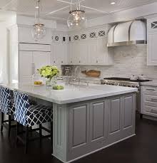 grey kitchen island