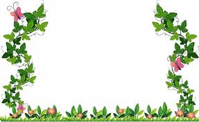 Border design leaves and flowers. Free Vector Border Design With Vine And Butterflies