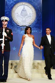 Michelle obama in jason wu on inauguration day. First Lady Inaugural Ball Gowns Through The Years Vanity Fair