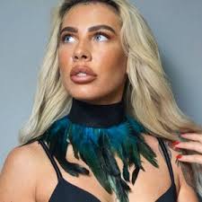 Boho Oversized Feather Necklace Red