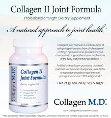 Collagen Ii Joint Formula By Collagen M D Is A Professional Dietary Supplement Formulated With Collagen Type Ii Pro Collagen Dietary Supplements Joint Health