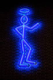 Neon Circus The Saint 100 Years Of Tv Film Blue Neon Lights Cool Neon Signs Neon Light Wallpaper