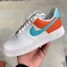 Nike Air Force 1 Low Se White Light Aqua Clay Men S Fashion Footwear Sneakers On Carousell