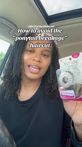 A ponytail breakage haircut happens when you wear your hair in a tight  ponytail too often. The constant pulling can cause your hair to break where  the hair tie sits, leading to shorter, uneven pieces. ...