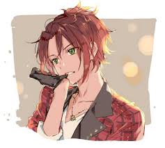 Diabolik Lovers Husband Scenarios Sequal To Bf Scenarios 15 Years Later Laito Anime Boy Hair Anime Red Hair Anime Green Hair
