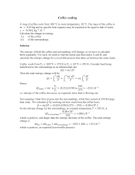 Http Www Physics Usyd Edu Au Helenj Thermal Problems L8 Coffee Pdf