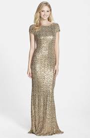 Badgley Mischka Sequin Drape Back Gown Nordstrom Sequins Wedding Gown Gowns Dresses