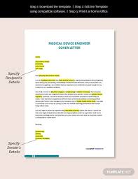 Free Medical Device Engineer Cover Letter Word Google Docs Apple Mac Pages In 2020 Cover Letter Template Letter Templates Lettering