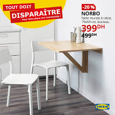 Promo Ikea Maroc Table Murale A Rabat Norbo 399dhs Au Lieu De 499dhs