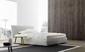 Loft design bett aus akazie massivholz polsterkopfteil in dunkelbraun. Schone Design Betten Raumideen