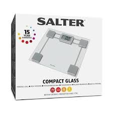 Salter ultra slim glass digital bathroom scale. Salter Toughened Glass Compact Electronic Bathroom Scale Silver Ocado