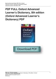 See the difference between acrobat reader and acrobat pro dc. Download Full Oxford Dictionary Pdf Free