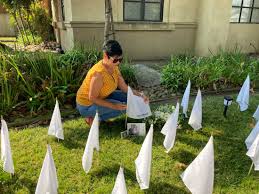 White flag' display a tribute to 67 locals who died of Covid-19