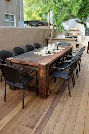 The Quintessential Patio Is The Right Place For A Gathering Or Household Meal On A Heat Summer Seaso Diy Outdoor Furniture Outdoor Patio Table Farmhouse Dining