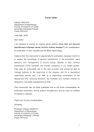 Sample cover letter for journal submission cover letter template. Assets Researchsquare Com