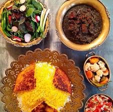 Gormeh Sabzee Stew Rice And All That Goes Well With It Persian Food Persian Cuisine Iranian Cuisine