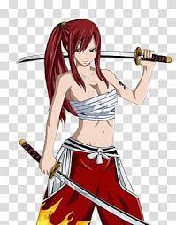 Erza Scarlet Natsu Dragneel Fairy Tail Anime Decal Fairy Tail Transparent Background Png Clipart Erza Scarlet Fairy Tail Anime Anime Decals