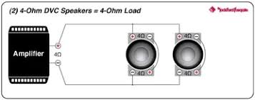 Diagram single ohm 4 wiring. What Is The Difference Between 2 Ohm And 4 Ohm Car Speakers Improve Car Audio