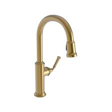 Newport brass antique brass kitchen faucet. Newport Brass 3210 5103 10 Satin Bronze Pvd Gavin 1 8 Gpm Single Hole Pull Down Kitchen Faucet Faucetdirect Com