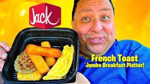 In this post, we have given the complete details regarding jack in the box breakfast hours, what timings the restaurants start and stop the breakfast serving, and also the. Jack In The Box Jumbo Breakfast Platter W French Toast Sticks Sausage Review Youtube