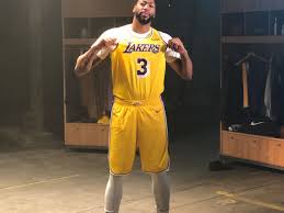 Los angeles lakers, los angeles, ca. Nba 2k Gave Us Our First Look At Anthony Davis In New Lakers Jerseys Silver Screen And Roll