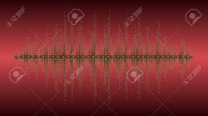Vector Background Music Wave Balance Chart Circles Burgundy Color