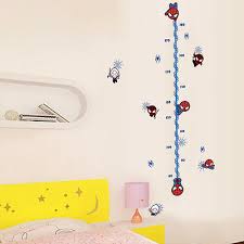 Baby Spider Man Height Chart Wall Sticker Nursery Decor Boys