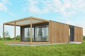 Grosses Containerhaus Neue Haus Ideen Fertighaus Bungalow Holz Bogenhaus Container Hauser