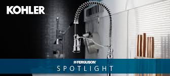 Kohler kitchen faucets feature bold design with unmatched functionality for all kitchen tasks; Kohler Tournant Semi Professional Pull Down Kitchen Faucet At Fergusonshowrooms Com