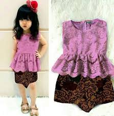 Model Batik Anak Perempuan Gaun Bayi Perempuan Baju Anak Model Pakaian Bayi