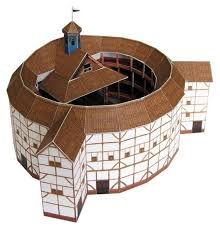 Globe Theatre Architecture Paper Model Kit Shakespeare Globe Etsy Globe Theater Paper Models Paper Crafts