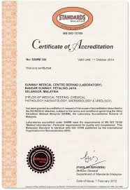 Malaysia water quality standards and index. Ms Iso 15189 2007 By Standards Malaysia