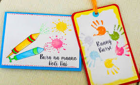 Holi festival drawing easy design idea for greeting card, poster,craft hey everyone! Diy Colorful Holi Gift Tags Holi Stamps Giveaway