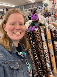 What does the quilt block from Flash Sew and Quilt in Sarasota look like?