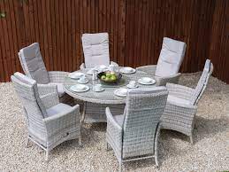 Find stylish outdoor dining chairs & tables. Worthing 6 Chair Reclining Dining Set Garden Furniture Compare