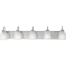 Progress Lighting Gather Collection Five Light Bath Vanity P2713 15 The Home Depot