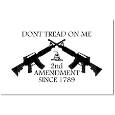 The gadsden flag is an iconic historical american flag that consists of a drawing of a coiled rattlesnake on a patch of grass with the phrase don't tread on me displayed below, all on a yellow background. 2nd Amendment Flag Dont Tread On Me White Flag Made In Usa For Sale