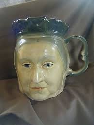 Kingston Pottery Hull Victoria Mug Jug Face Vintage