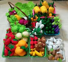 Filzgemuse Kinderspielzeug Kuchenspielzeug Falsches Essen Lernspielzeug T Felt Food Felt Kids Felt Fruit