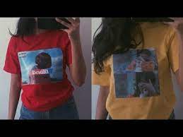 How To Put Pictures On T Shirts Without Transfer Paper Youtube Diy T Shirt Printing Diy Graphic Tee Diy Shirt Printing