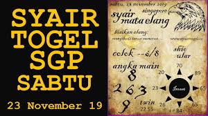 Syair Sgp Hari Sabtu 23 November 2019 Youtube