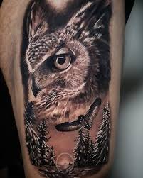 Bird Of Prey Tattoo Sleeve The Watcher Owl Tattoo Sleeve For Men Owl Tattoo Sleeve Owl Tattoo Design Owl Tattoo