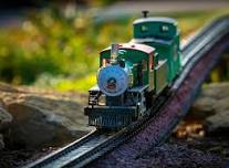 G-scale Model Trains Running