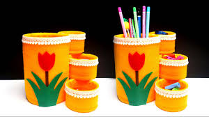 Cara Mudah Membuat Tempat Pensil Dari Botol Plastik Tempat Alat Tulis Kantor Youtube