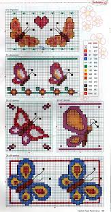 Butterfly Cross Stitch Cross Stitch Coloring For Kids