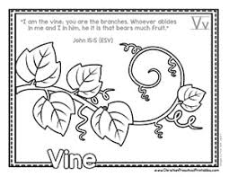 Check out our vine coloring pages selection for the very best in unique or custom, handmade pieces from our shops. Free Bible Abc Coloring Pages Christian Preschool Printables